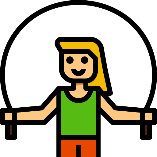 woman jumping-rope up